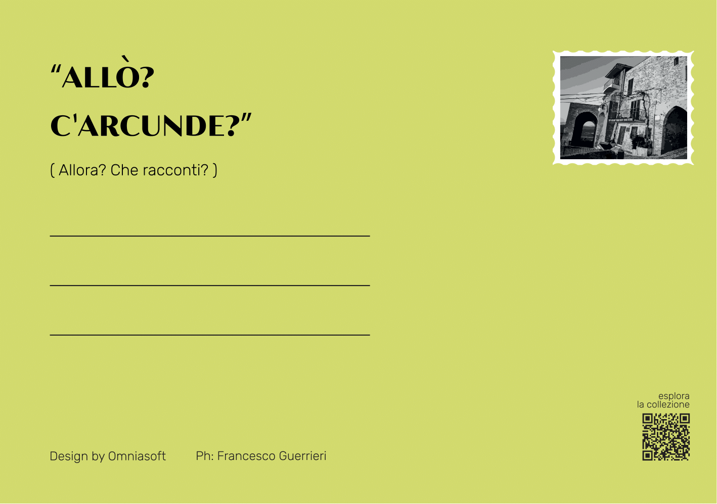 Retro cartolina